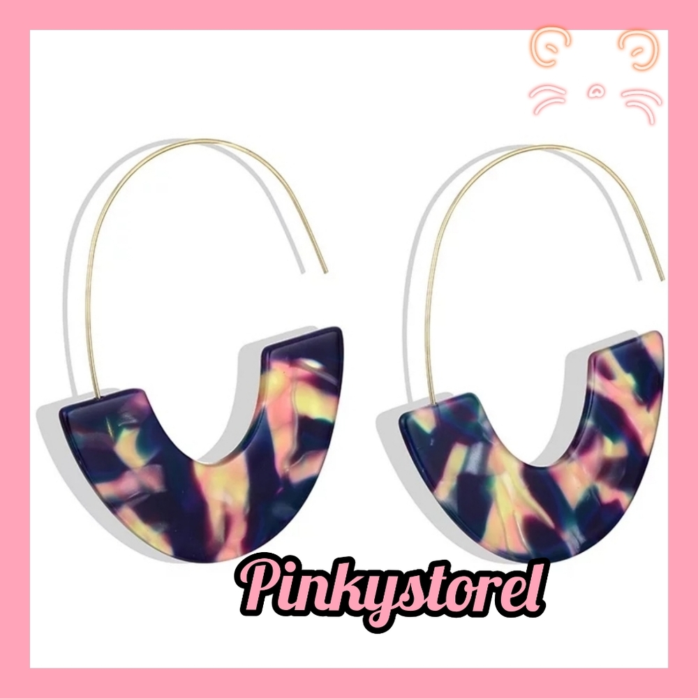 Colorful Fish Hook Earrings